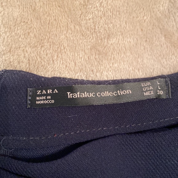 Navy Blue Zara Dressy Envelope Shorts - Picture 3 of 5